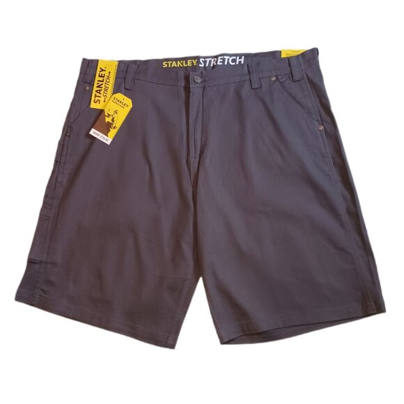 Stanley Stretch Work Shorts Mens Size 44 Gray Carpenter Shorts Workwear Mens 44 - Picture 1 of 7